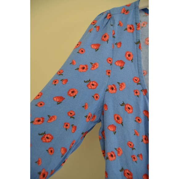 Reformation Blue Floral Top XS - Picture 5 of 6